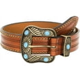 thumbnail image 1 of YooGuoGuo Adjustable Vintage Western-Belts for Women Men Engraved Buckle-Belts Cowboy-Cowgirl-Belt (Waist for 29"-39"), 1 of 9