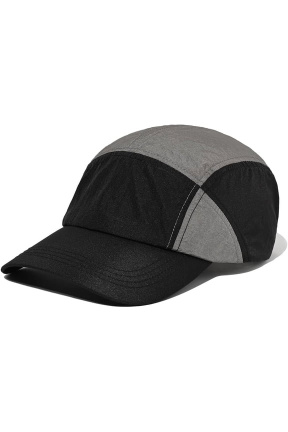 Baseball Cap Quick Dry Outdoor Sports Run Cap Curved Brim 5 Panel Hat Lightweight Unstructured Sun Hat