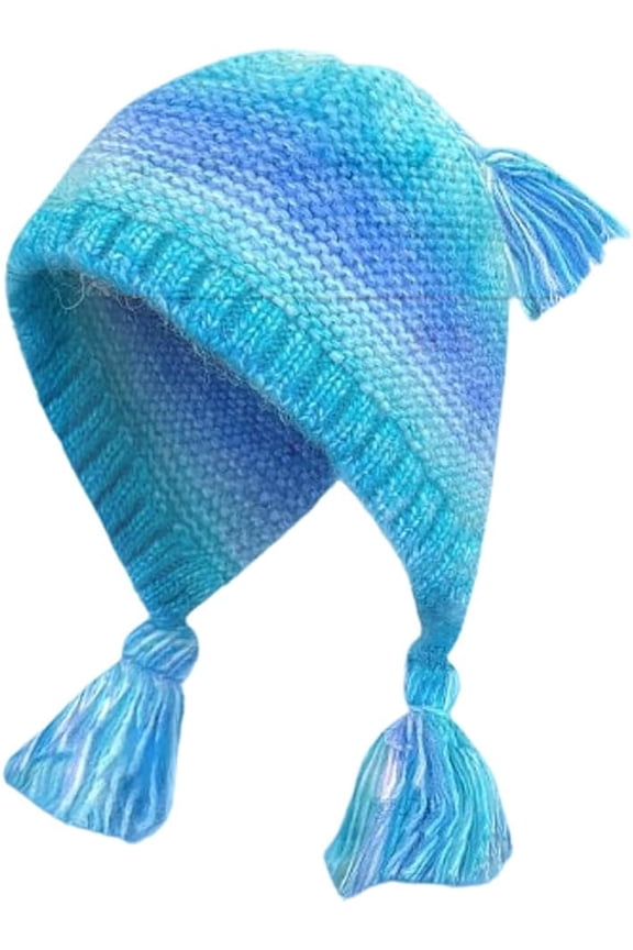 Beanies Women Knit Crochet Bucket Hat Cute Fuzzy Plush Knitted Hat Slouchy Wool Skull Cap Beanie Winter Warm Trapper Hats