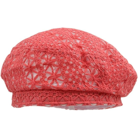 YooGuoGuo Beret Hat for Women Crochet French Style Lace Beanie Cap Summer Beach Y2k Painter Hat Travel Outdoor Sun Cap
