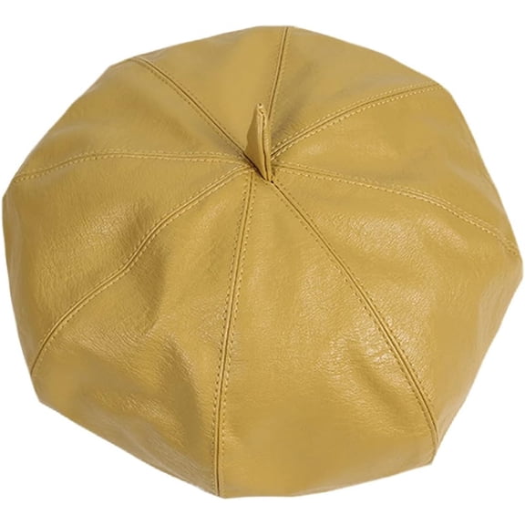 YooGuoGuo Beret Hats for Women PU Leather Autumn Winter Octagonal Cap Female Fashion Korean Womens Berets Hat
