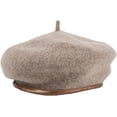thumbnail image 1 of YooGuoGuo Beret Hats for Women Trendy Pure Woolen Spring Winter Cap Leather Piping Edging Painter Hat, 1 of 7