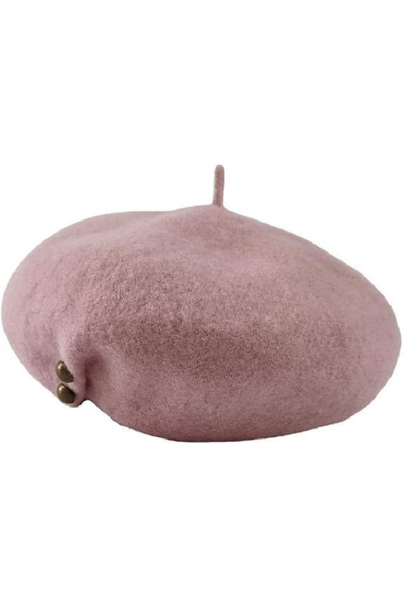 Berets for Women Woolen Artistic Hats Ladies Rivet Fashion Soft French Beret Female Winter Painters Caps