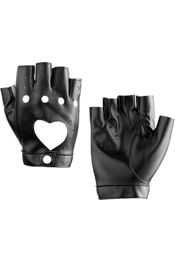 Black PU Leather Fingerless Gloves, Fingerless Leather Gloves, Biker Gloves, Goth Gloves, Punk Gloves, Cosplay Gloves, Gothic Punk Accessories