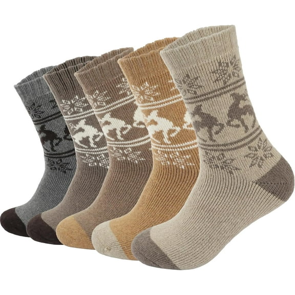 YooGuoGuo Boot Socks for Men - Solid Winter Socks Thick Warm Work Socks Size 7-12