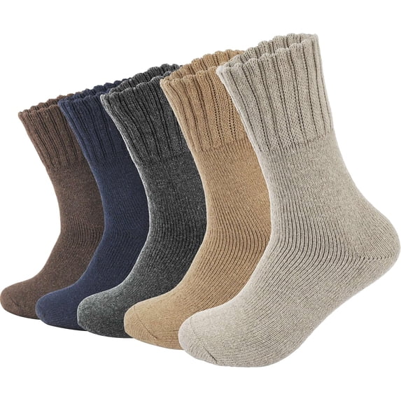 YooGuoGuo Boot Socks for Men - Solid Winter Socks Thick Warm Work Socks Size 7-12