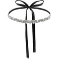thumbnail image 1 of YooGuoGuo Bridal Rhinestone Wedding Waist Belt, Handcrafted Bling Crystal Belts Adjustable Ribbon Belt for Women Jeans Dress, 1 of 7