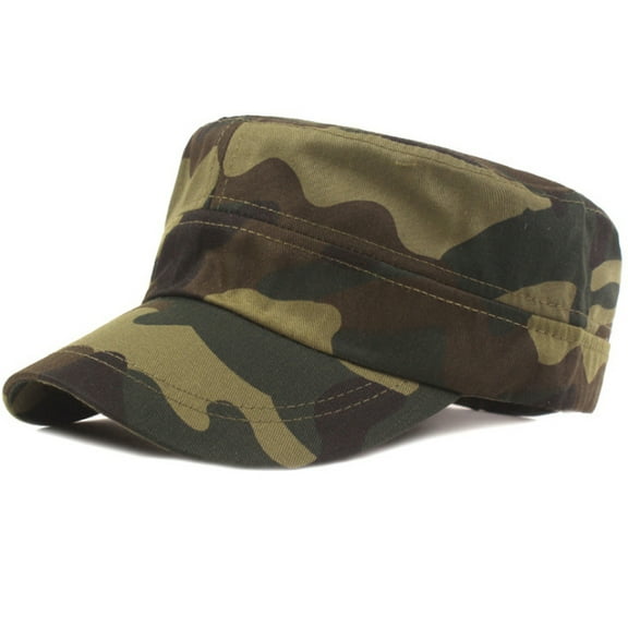 YooGuoGuo Camouflage Baseball Cap Flat Top Cadet Army Military Cap Men Women Adjustable Baseball Hat Unisex Spring Summer Sun Cap