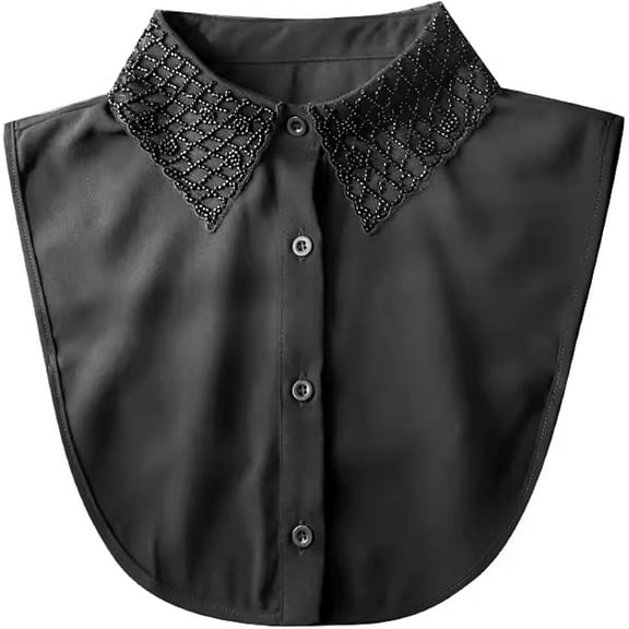YooGuoGuo Chiffon Detachable Dickey Collar Half Shirts Blouse False Collar Top for Women Girls Outfits