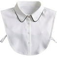 thumbnail image 1 of YooGuoGuo Chiffon Detachable Fake Collar,Half Shirt Blouse Dickey Collar Faux False Collar Elegant for Women Girls, 1 of 7
