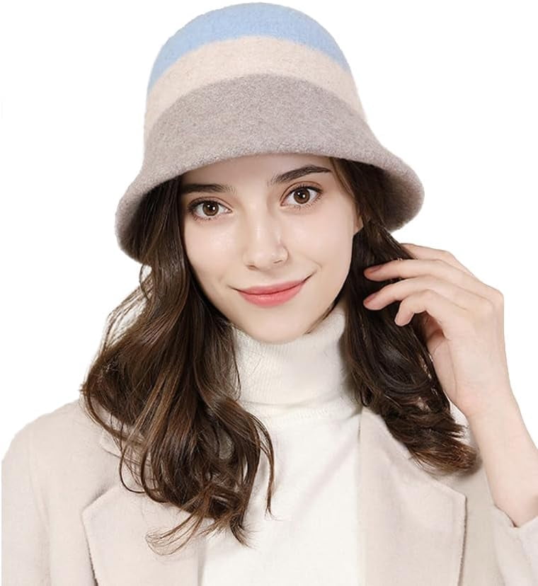 YooGuoGuo Classic Bucket Hat for Women Warm Skull Cap Vintage Winter Hats for Women Fisherman Hat Beanies Cap Bonnet for Party Outdoor
