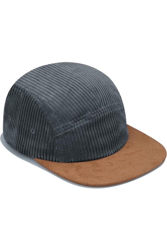 Classic Corduroy 5 Panel Caps Flat Brim Baseball Cap Unstructured Vintage Dad Hat Men Snapback Trucker Hats Umpire Cap