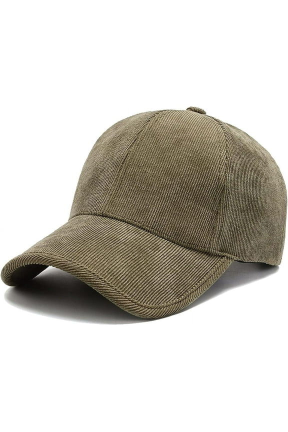 Classic Corduroy Cotton Baseball Caps Vintage Low Profile Dad Hat with Adjustable Strap Buckle Unisex Trucker Hat