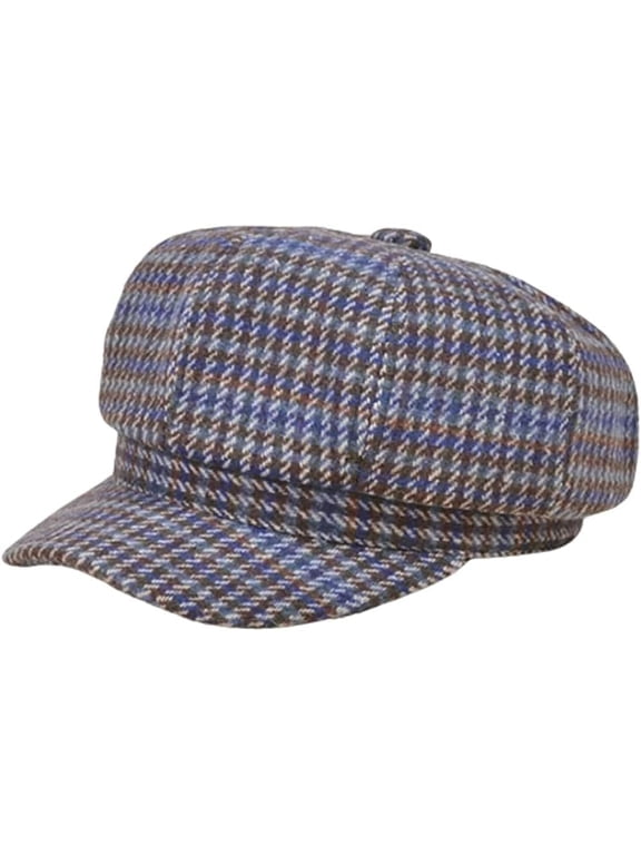 Classic Newsboy Hats for Women Plaid Octagonal Hat Tweed Bakerboy Hat Fiddler Cap Beret Cap Winter Warm