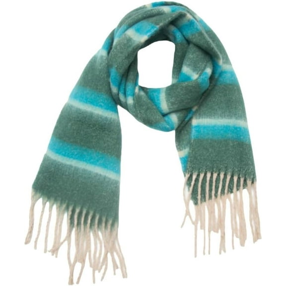 YooGuoGuo Color Stripe Scarf for Women Vintage Scarf for Fall Winter Pashmina Rave with Tassels Warm Scarf Shawl Blanket Trendy