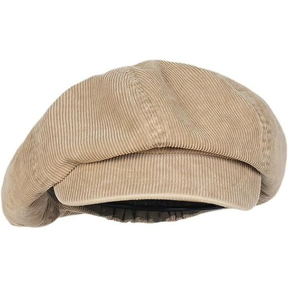 YooGuoGuo Corduroy Newsboy Cap for Women Vintage Unisex Paperboy Painter Hat Slouchy Beret Cap Y2k Messy Octagonal Cap