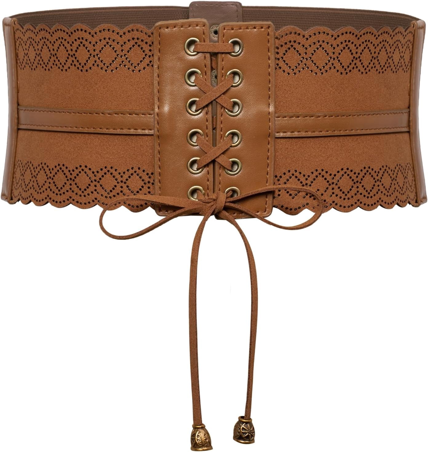 Wide Elastic Lace Up Corset Belt Waist Cinch for Costume il_fullxfull.5882037188_d4di.jpg main image 3