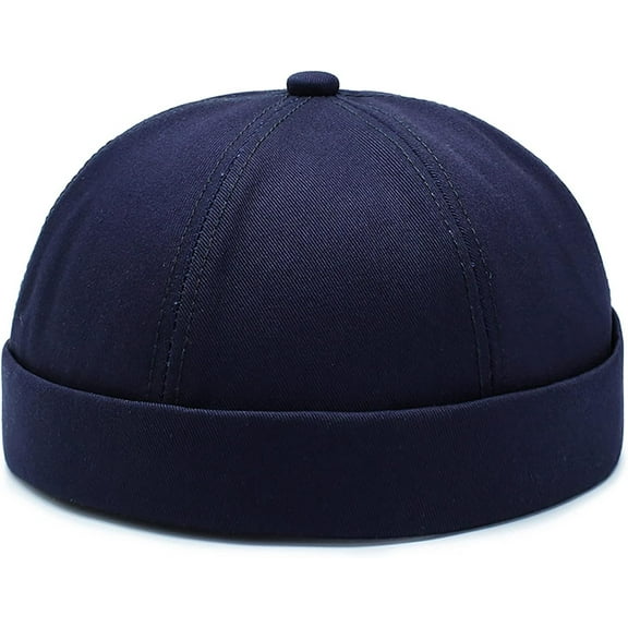 YooGuoGuo Cotton Brimless Docker Cap Adjustable Street Casual Sailor Cap Skullcap Beanie Hat