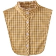 thumbnail image 1 of YooGuoGuo Cotton Plaid Fake Collar Detachable Dickey Collar Half Shirts Blouse False Collar Top for Women Girls Outfits, 1 of 1