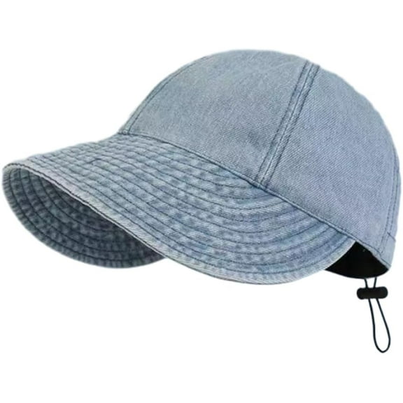 YooGuoGuo Denim Baseball Caps for Women Wide-Brimmed Sports Hat Foldable Sun Hat Breathable for Golf,Travel UV Protection