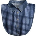 thumbnail image 1 of YooGuoGuo Denim Fake Collar Detachable Dickey Collar Half Shirts Blouse False Collar Top for Women Girls Medium, 1 of 6
