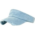 thumbnail image 1 of YooGuoGuo Denim Sport Sun Visors Women Men Sun Hats Uv Protection Summer Beach Hat Wide Brim Foldable Outdoor Summer Cap, 1 of 7
