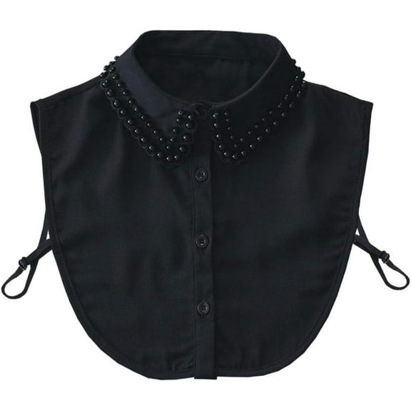 YooGuoGuo Diamond Pearl False Collar Peterpan Fake Collar Half Shirt Dickey