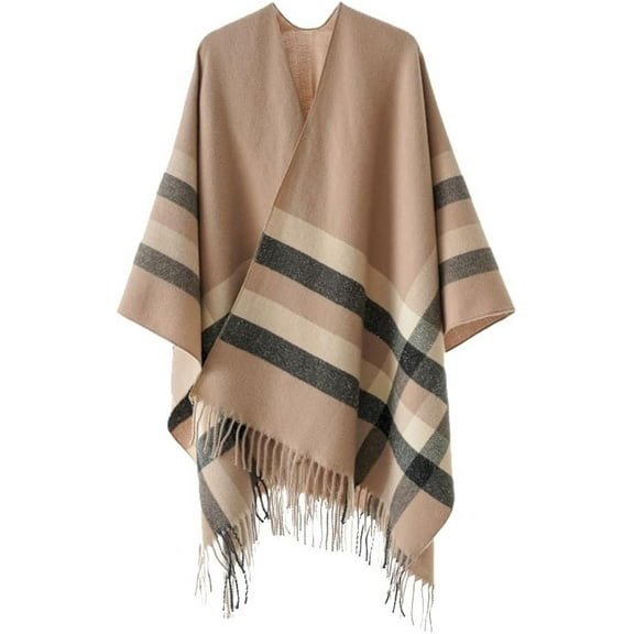 YooGuoGuo Elegant Shawl Wraps for Women Vintage Pashmina Scarf for Women Large Poncho Warm Cardigan Coat Cape Blanket for Fall Winter