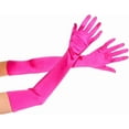 thumbnail image 1 of YooGuoGuo Extra long satin gloves/ 452 (Hotpink), 1 of 1