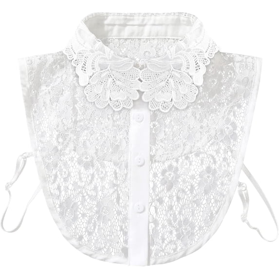 YooGuoGuo Fake Collar Lace Detachable Dickey Collar Blouse Half Shirts Faux False Collar