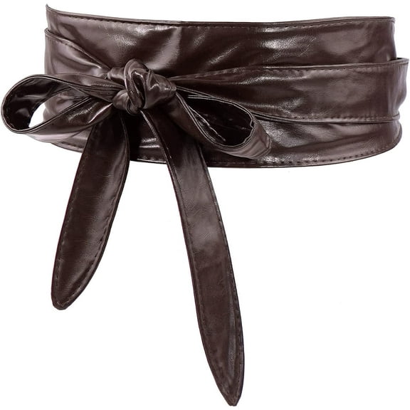 YooGuoGuo Faux Leather Waist Belt for Women Lace-up Wide Corset Belt