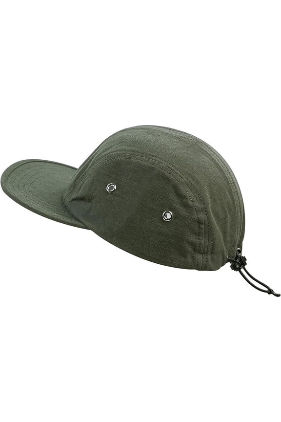 Flat Brim Baseball Cap Classic Snapback Hat Cap Hip Hop Style Flat Bill Cap 4 Panel Trucker Cap Blank Camper Hats