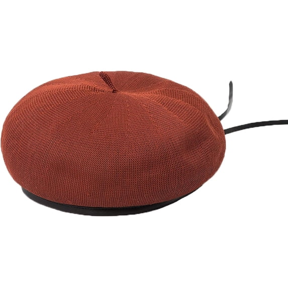 YooGuoGuo French Beret Hat for Women Summer Girl Berets Women's Knitted Breathable Adjustment PU Leather Painter Cap