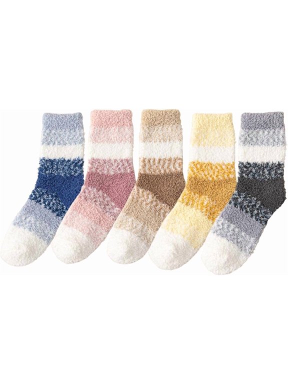 Fuzzy Socks Plush Cloud-like Soft Cozy Indoor Winter Footwear