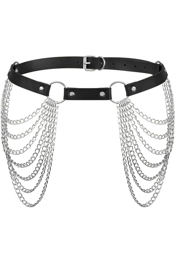 Gothic Punk Black PU leather Belt, Grunge Emo Black Studded Belt for Women, Goth Accessories