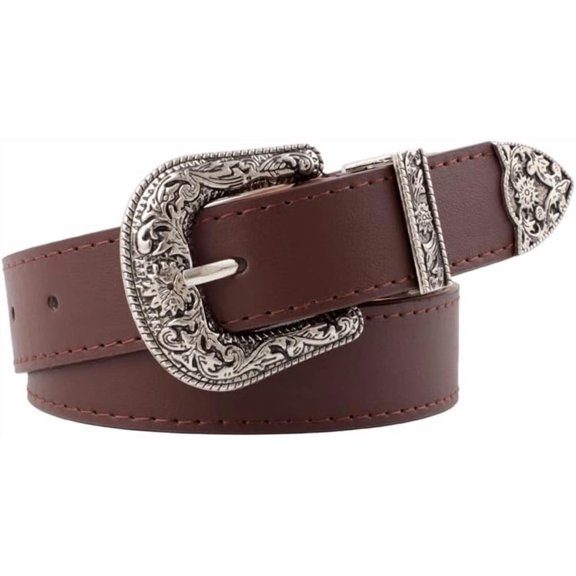 YooGuoGuo Gothic belt for men and women Y2K retro carved PU belt, women's jeans, casual belt, women's fashionable retro belt