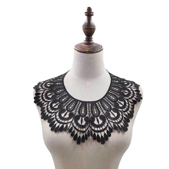 YooGuoGuo Hollow Lace Fake Collar High Quality Fabric Embroidered Neckline For Women Diy Dresses Applique Neckline Sewing Collars