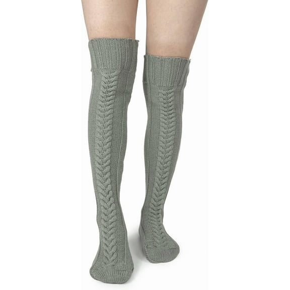 YooGuoGuo Knee High Socks Women - Warm Knit Cozy Leg Warmers - Thick Boot Stockings for Women Size 5-10