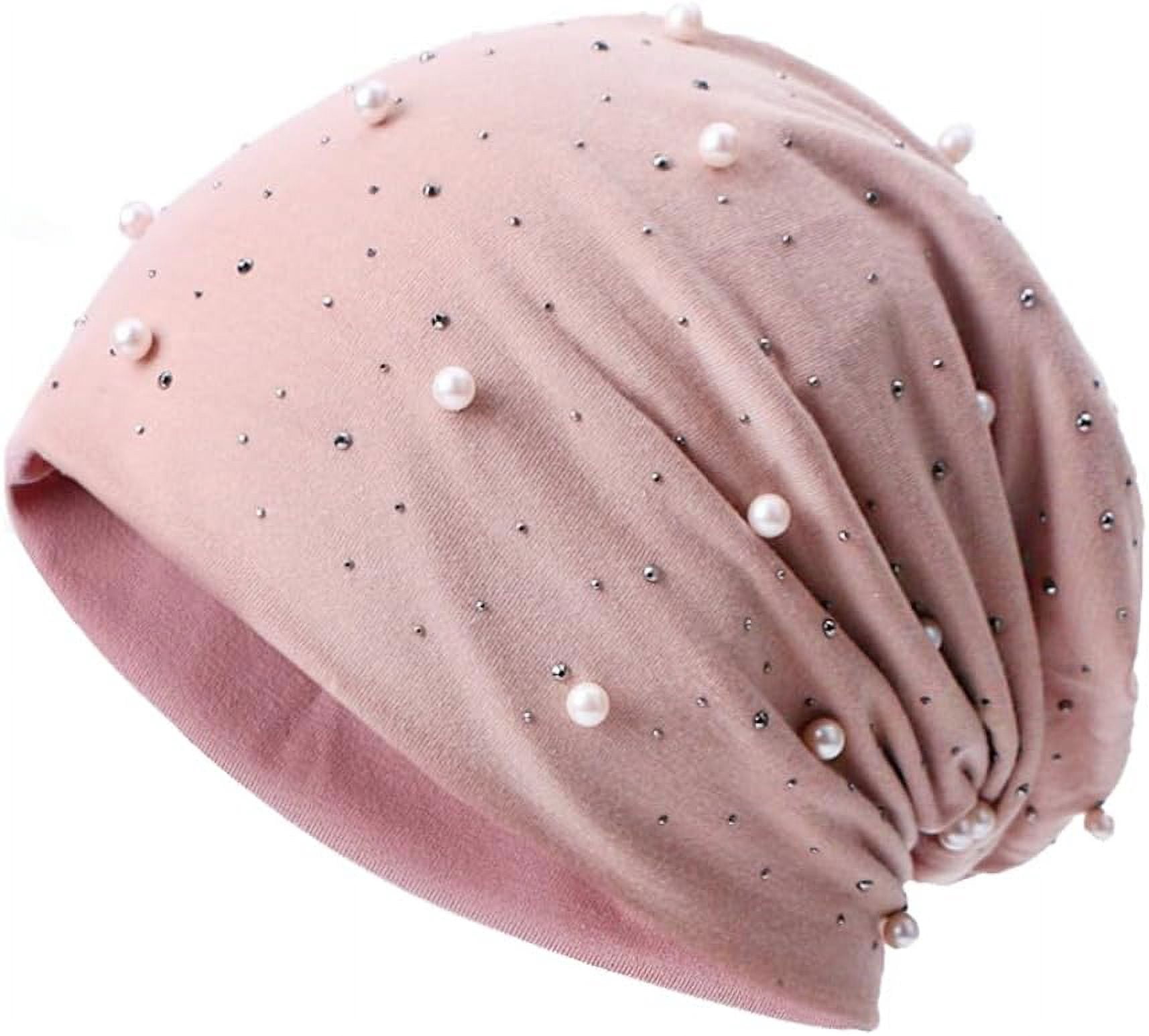 YooGuoGuo Knitted Beanies for Women with Rhinestone Slouchy Skull Cap Womens Beanies Bonnet Ski Cap Headwear Fall Winter