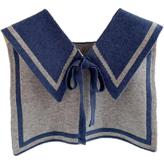YooGuoGuo Knitted Detachable Dickey Fake Collar Decorative Shawl Fasle Collar