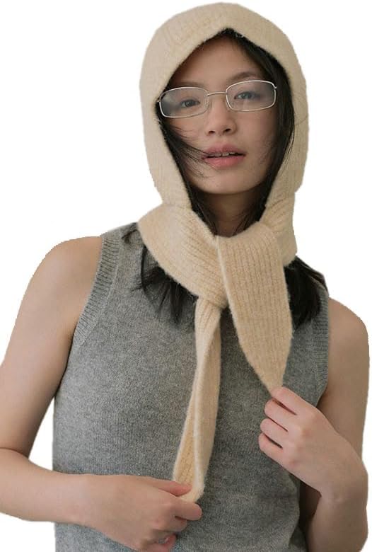 YooGuoGuo Knitted Winter Hats for Women with Scarf Ear Flap Beanie Hats for Women Skull Cap Bonnet Hat Bucket Hat Fall Winter Trendy