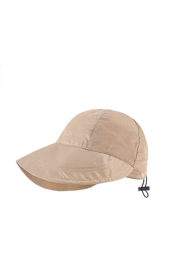 Lady's Quick Dry Foldable Soft Baseball Cap Jockey Cap Hiker Camper Cap UV Proof Sun Hat with Back Rope