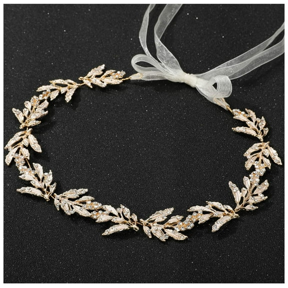 YooGuoGuo Leaf Wedding Headpieces for Bride Silver Bridal Headband Flower Girl Headpiece Handmade Wedding Hair Accessories