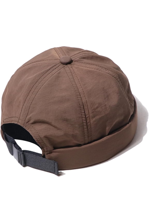 Men Quick Dry Docker Cap Breathable Brimless Cap Rolled Cuff Retro Sailor Beanie Hat