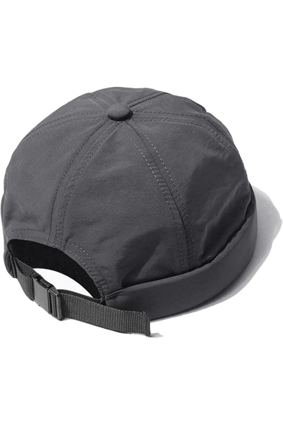 Men Quick Dry Docker Cap Breathable Brimless Cap Rolled Cuff Retro Sailor Beanie Hat