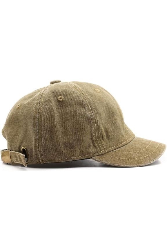 Men Short Brim Baseball Cap Retro Outdoor Trucker Sun Hat Adjustable Summer Hat