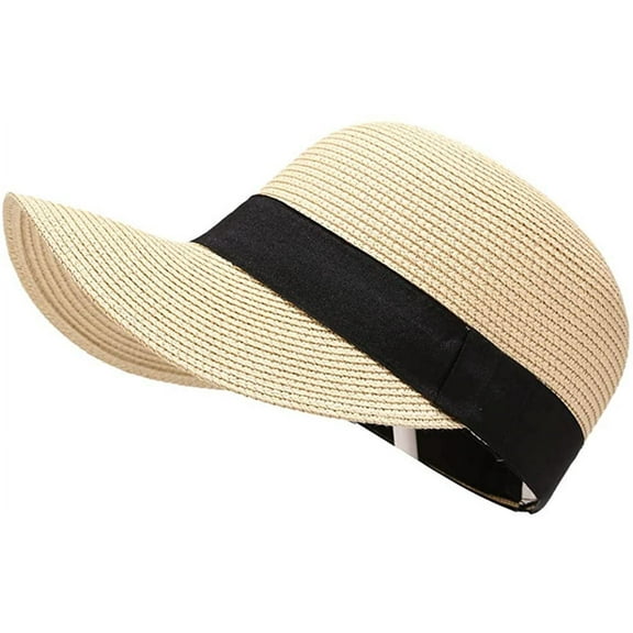 YooGuoGuo Men Women Solid Color Straw Baseball Cap Breathable Outdoor Sun Hat Beach Cap