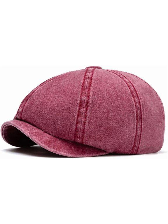 Men's 8 Panel Newsboy Cap Vintage Flat Cap Cotton Ivy Golf