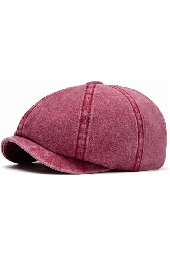 Men's 8 Panel Newsboy Cap Vintage Flat Cap Cotton Ivy Golf