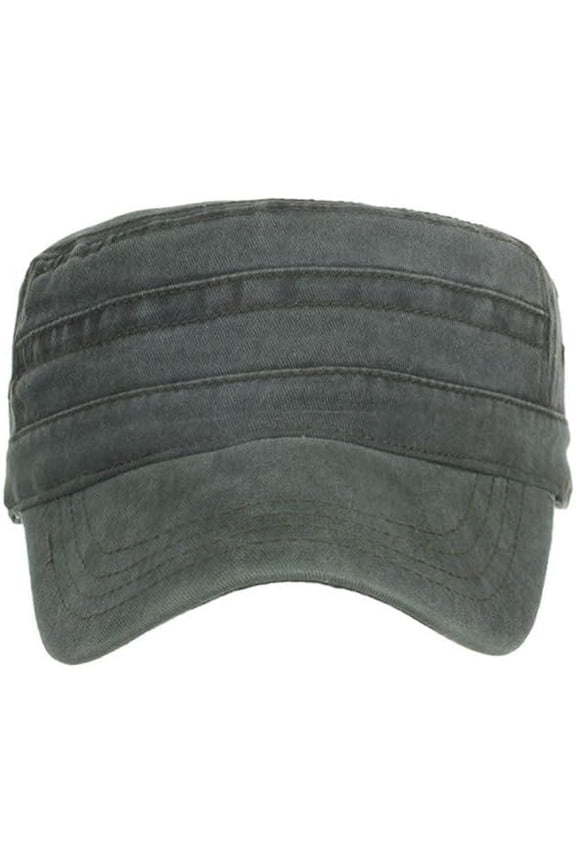 Mens Cotton Basic Flat Top Caps Summer Washed Cadet Vintage Unisex Baseball Cap Adjustable Military Outside Hats